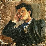 Ernst Josephson portratt av jacob hagg oil painting on canvas